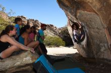 Bouldering in Hueco Tanks on 03/26/2016 with Blue Lizard Climbing and Yoga

Filename: SRM_20160326_1417460.jpg
Aperture: f/7.1
Shutter Speed: 1/250
Body: Canon EOS 20D
Lens: Canon EF 16-35mm f/2.8 L
