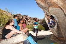 Bouldering in Hueco Tanks on 03/26/2016 with Blue Lizard Climbing and Yoga

Filename: SRM_20160326_1418040.jpg
Aperture: f/7.1
Shutter Speed: 1/250
Body: Canon EOS 20D
Lens: Canon EF 16-35mm f/2.8 L