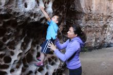 Bouldering in Hueco Tanks on 03/26/2016 with Blue Lizard Climbing and Yoga

Filename: SRM_20160326_1600200.jpg
Aperture: f/2.8
Shutter Speed: 1/80
Body: Canon EOS 20D
Lens: Canon EF 16-35mm f/2.8 L