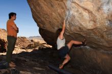 Bouldering in Hueco Tanks on 04/06/2016 with Blue Lizard Climbing and Yoga

Filename: SRM_20160406_1041010.jpg
Aperture: f/9.0
Shutter Speed: 1/250
Body: Canon EOS 20D
Lens: Canon EF 16-35mm f/2.8 L