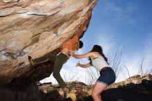 Bouldering in Hueco Tanks on 04/06/2016 with Blue Lizard Climbing and Yoga

Filename: SRM_20160406_1112160.jpg
Aperture: f/9.0
Shutter Speed: 1/250
Body: Canon EOS 20D
Lens: Canon EF 16-35mm f/2.8 L