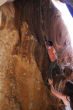 Bouldering in Hueco Tanks on 04/06/2016 with Blue Lizard Climbing and Yoga

Filename: SRM_20160406_1535330.jpg
Aperture: f/2.8
Shutter Speed: 1/200
Body: Canon EOS 20D
Lens: Canon EF 16-35mm f/2.8 L