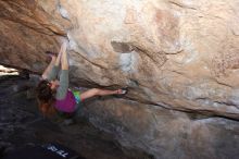 Bouldering in Hueco Tanks on 04/10/2016 with Blue Lizard Climbing and Yoga

Filename: SRM_20160410_1013360.jpg
Aperture: f/8.0
Shutter Speed: 1/250
Body: Canon EOS 20D
Lens: Canon EF 16-35mm f/2.8 L