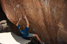 Bouldering in Hueco Tanks on 04/10/2016 with Blue Lizard Climbing and Yoga

Filename: SRM_20160410_1117310.jpg
Aperture: f/8.0
Shutter Speed: 1/250
Body: Canon EOS 20D
Lens: Canon EF 16-35mm f/2.8 L