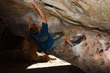 Bouldering in Hueco Tanks on 04/10/2016 with Blue Lizard Climbing and Yoga

Filename: SRM_20160410_1208010.jpg
Aperture: f/6.3
Shutter Speed: 1/250
Body: Canon EOS 20D
Lens: Canon EF 16-35mm f/2.8 L