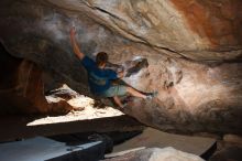 Bouldering in Hueco Tanks on 04/10/2016 with Blue Lizard Climbing and Yoga

Filename: SRM_20160410_1222180.jpg
Aperture: f/6.3
Shutter Speed: 1/250
Body: Canon EOS 20D
Lens: Canon EF 16-35mm f/2.8 L