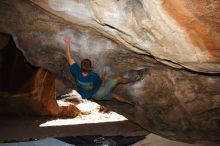 Bouldering in Hueco Tanks on 04/10/2016 with Blue Lizard Climbing and Yoga

Filename: SRM_20160410_1222221.jpg
Aperture: f/6.3
Shutter Speed: 1/250
Body: Canon EOS 20D
Lens: Canon EF 16-35mm f/2.8 L