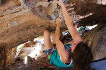 Bouldering in Hueco Tanks on 04/10/2016 with Blue Lizard Climbing and Yoga

Filename: SRM_20160410_1357411.jpg
Aperture: f/2.8
Shutter Speed: 1/250
Body: Canon EOS 20D
Lens: Canon EF 16-35mm f/2.8 L