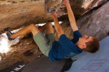 Bouldering in Hueco Tanks on 04/10/2016 with Blue Lizard Climbing and Yoga

Filename: SRM_20160410_1402420.jpg
Aperture: f/2.8
Shutter Speed: 1/250
Body: Canon EOS 20D
Lens: Canon EF 16-35mm f/2.8 L