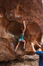 Bouldering in Hueco Tanks on 04/10/2016 with Blue Lizard Climbing and Yoga

Filename: SRM_20160410_1527201.jpg
Aperture: f/5.0
Shutter Speed: 1/250
Body: Canon EOS 20D
Lens: Canon EF 16-35mm f/2.8 L