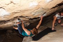 Bouldering in Hueco Tanks on 04/11/2016 with Blue Lizard Climbing and Yoga

Filename: SRM_20160411_1052270.jpg
Aperture: f/8.0
Shutter Speed: 1/250
Body: Canon EOS 20D
Lens: Canon EF 16-35mm f/2.8 L
