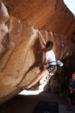 Bouldering in Hueco Tanks on 04/11/2016 with Blue Lizard Climbing and Yoga

Filename: SRM_20160411_1228080.jpg
Aperture: f/5.6
Shutter Speed: 1/400
Body: Canon EOS 20D
Lens: Canon EF 16-35mm f/2.8 L