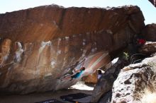 Bouldering in Hueco Tanks on 04/11/2016 with Blue Lizard Climbing and Yoga

Filename: SRM_20160411_1234000.jpg
Aperture: f/6.3
Shutter Speed: 1/250
Body: Canon EOS 20D
Lens: Canon EF 16-35mm f/2.8 L