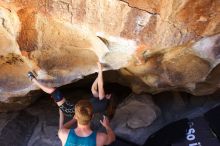 Bouldering in Hueco Tanks on 04/11/2016 with Blue Lizard Climbing and Yoga

Filename: SRM_20160411_1354210.jpg
Aperture: f/5.6
Shutter Speed: 1/250
Body: Canon EOS 20D
Lens: Canon EF 16-35mm f/2.8 L