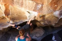 Bouldering in Hueco Tanks on 04/11/2016 with Blue Lizard Climbing and Yoga

Filename: SRM_20160411_1354230.jpg
Aperture: f/5.6
Shutter Speed: 1/250
Body: Canon EOS 20D
Lens: Canon EF 16-35mm f/2.8 L