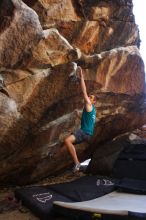 Bouldering in Hueco Tanks on 04/11/2016 with Blue Lizard Climbing and Yoga

Filename: SRM_20160411_1637140.jpg
Aperture: f/3.2
Shutter Speed: 1/400
Body: Canon EOS 20D
Lens: Canon EF 16-35mm f/2.8 L