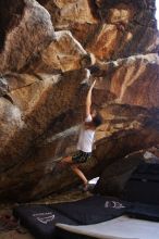 Bouldering in Hueco Tanks on 04/11/2016 with Blue Lizard Climbing and Yoga

Filename: SRM_20160411_1638070.jpg
Aperture: f/3.2
Shutter Speed: 1/400
Body: Canon EOS 20D
Lens: Canon EF 16-35mm f/2.8 L