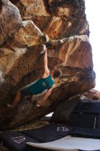 Bouldering in Hueco Tanks on 04/11/2016 with Blue Lizard Climbing and Yoga

Filename: SRM_20160411_1638250.jpg
Aperture: f/3.2
Shutter Speed: 1/400
Body: Canon EOS 20D
Lens: Canon EF 16-35mm f/2.8 L