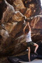 Bouldering in Hueco Tanks on 04/11/2016 with Blue Lizard Climbing and Yoga

Filename: SRM_20160411_1642252.jpg
Aperture: f/3.2
Shutter Speed: 1/400
Body: Canon EOS 20D
Lens: Canon EF 16-35mm f/2.8 L