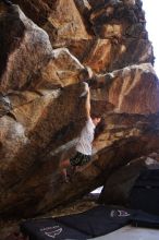 Bouldering in Hueco Tanks on 04/11/2016 with Blue Lizard Climbing and Yoga

Filename: SRM_20160411_1649090.jpg
Aperture: f/3.2
Shutter Speed: 1/400
Body: Canon EOS 20D
Lens: Canon EF 16-35mm f/2.8 L