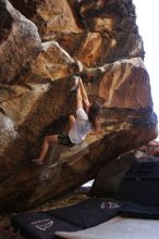 Bouldering in Hueco Tanks on 04/11/2016 with Blue Lizard Climbing and Yoga

Filename: SRM_20160411_1649150.jpg
Aperture: f/3.2
Shutter Speed: 1/400
Body: Canon EOS 20D
Lens: Canon EF 16-35mm f/2.8 L