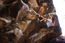 Bouldering in Hueco Tanks on 04/11/2016 with Blue Lizard Climbing and Yoga

Filename: SRM_20160411_1649261.jpg
Aperture: f/3.2
Shutter Speed: 1/400
Body: Canon EOS 20D
Lens: Canon EF 16-35mm f/2.8 L