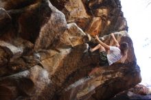 Bouldering in Hueco Tanks on 04/11/2016 with Blue Lizard Climbing and Yoga

Filename: SRM_20160411_1649262.jpg
Aperture: f/3.2
Shutter Speed: 1/400
Body: Canon EOS 20D
Lens: Canon EF 16-35mm f/2.8 L