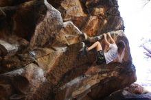 Bouldering in Hueco Tanks on 04/11/2016 with Blue Lizard Climbing and Yoga

Filename: SRM_20160411_1649281.jpg
Aperture: f/3.2
Shutter Speed: 1/400
Body: Canon EOS 20D
Lens: Canon EF 16-35mm f/2.8 L