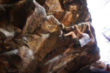 Bouldering in Hueco Tanks on 04/11/2016 with Blue Lizard Climbing and Yoga

Filename: SRM_20160411_1649310.jpg
Aperture: f/3.2
Shutter Speed: 1/400
Body: Canon EOS 20D
Lens: Canon EF 16-35mm f/2.8 L