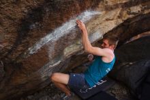 Bouldering in Hueco Tanks on 04/11/2016 with Blue Lizard Climbing and Yoga

Filename: SRM_20160411_1652090.jpg
Aperture: f/3.2
Shutter Speed: 1/400
Body: Canon EOS 20D
Lens: Canon EF 16-35mm f/2.8 L