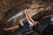 Bouldering in Hueco Tanks on 04/11/2016 with Blue Lizard Climbing and Yoga

Filename: SRM_20160411_1653140.jpg
Aperture: f/3.5
Shutter Speed: 1/320
Body: Canon EOS 20D
Lens: Canon EF 16-35mm f/2.8 L