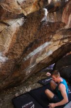 Bouldering in Hueco Tanks on 04/11/2016 with Blue Lizard Climbing and Yoga

Filename: SRM_20160411_1659093.jpg
Aperture: f/3.5
Shutter Speed: 1/320
Body: Canon EOS 20D
Lens: Canon EF 16-35mm f/2.8 L