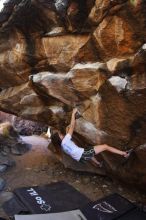 Bouldering in Hueco Tanks on 04/11/2016 with Blue Lizard Climbing and Yoga

Filename: SRM_20160411_1706270.jpg
Aperture: f/3.5
Shutter Speed: 1/320
Body: Canon EOS 20D
Lens: Canon EF 16-35mm f/2.8 L