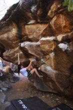 Bouldering in Hueco Tanks on 04/11/2016 with Blue Lizard Climbing and Yoga

Filename: SRM_20160411_1706390.jpg
Aperture: f/3.5
Shutter Speed: 1/320
Body: Canon EOS 20D
Lens: Canon EF 16-35mm f/2.8 L