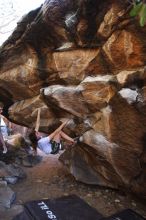 Bouldering in Hueco Tanks on 04/11/2016 with Blue Lizard Climbing and Yoga

Filename: SRM_20160411_1706400.jpg
Aperture: f/3.5
Shutter Speed: 1/320
Body: Canon EOS 20D
Lens: Canon EF 16-35mm f/2.8 L