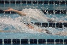 Anna Saum placed 4th versus UVA in the women's 100 yd backstroke

Filename: crw_3754_std.jpg
Aperture: f/4.0
Shutter Speed: 1/500
Body: Canon EOS DIGITAL REBEL
Lens: Canon EF 300mm f/2.8 L IS