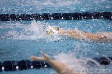 Jaclyn Kets placed 6th in the 100m backstroke against FSU, UMD and VT

Filename: crw_2958_std.jpg
Aperture: f/2.8
Shutter Speed: 1/500
Body: Canon EOS DIGITAL REBEL
Lens: Canon EF 80-200mm f/2.8 L