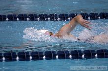 Elizabeth Stowe competed in the 1000m freestyle against FSU, UMD and VT

Filename: crw_2912_std.jpg
Aperture: f/2.8
Shutter Speed: 1/500
Body: Canon EOS DIGITAL REBEL
Lens: Canon EF 80-200mm f/2.8 L