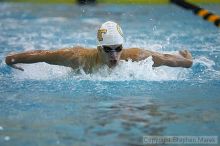 Onur Uras of GT competes in the butterfly against the University of Tennessee.

Filename: crw_2211_std.jpg
Aperture: f/2.8
Shutter Speed: 1/640
Body: Canon EOS DIGITAL REBEL
Lens: Canon EF 80-200mm f/2.8 L