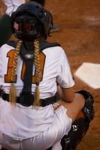 #10, Megan Willis, waiting for a pitch.  The Lady Longhorns beat the University of North Texas 5-0 in the first game of the double header Wednesday night.

Filename: SRM_20060308_212459_7.jpg
Aperture: f/2.8
Shutter Speed: 1/800
Body: Canon EOS 20D
Lens: Canon EF 80-200mm f/2.8 L