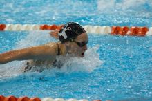 Mary Beck of the Longhorn Aquatic swim team placed 7th overall in the 200 IM Prelims with a time of 2:02.47 at the Speedo American Short Course Championships.

Filename: SRM_20060304_112126_5.jpg
Aperture: f/4.0
Shutter Speed: 1/320
Body: Canon EOS 20D
Lens: Canon EF 80-200mm f/2.8 L