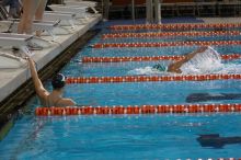 Kelsey Ditto of the Longhorn Aquatic swim team placed 1st in the last heat of the 1650 Freestyle Finals with a time of 16:05.39 at the Speedo American Short Course Championships.

Filename: SRM_20060304_184736_5.jpg
Aperture: f/2.8
Shutter Speed: 1/1000
Body: Canon EOS 20D
Lens: Canon EF 80-200mm f/2.8 L