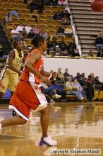 The Georgia Tech women's basketball team played Clemson.

Filename: img_0570_std.jpg
Aperture: f/2.8
Shutter Speed: 1/320
Body: Canon EOS DIGITAL REBEL
Lens: Canon EF 80-200mm f/2.8 L