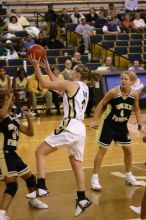 The Georgia Tech women's basketball team played Wake Forest.

Filename: IMG_1107.jpg
Aperture: f/2.8
Shutter Speed: 1/320
Body: Canon EOS DIGITAL REBEL
Lens: Canon EF 80-200mm f/2.8 L