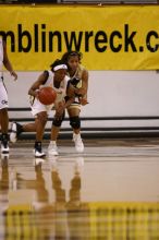 The Georgia Tech women's basketball team played Wake Forest.

Filename: IMG_1045.jpg
Aperture: f/2.8
Shutter Speed: 1/320
Body: Canon EOS DIGITAL REBEL
Lens: Canon EF 80-200mm f/2.8 L