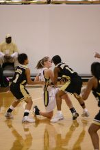 The Georgia Tech women's basketball team played Wake Forest.

Filename: IMG_1103.jpg
Aperture: f/2.8
Shutter Speed: 1/320
Body: Canon EOS DIGITAL REBEL
Lens: Canon EF 80-200mm f/2.8 L