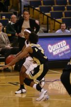 The Georgia Tech women's basketball team played Wake Forest.

Filename: IMG_1179.jpg
Aperture: f/2.8
Shutter Speed: 1/320
Body: Canon EOS DIGITAL REBEL
Lens: Canon EF 80-200mm f/2.8 L