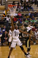 The Georgia Tech women's basketball team played Wake Forest.

Filename: IMG_1116.jpg
Aperture: f/2.8
Shutter Speed: 1/320
Body: Canon EOS DIGITAL REBEL
Lens: Canon EF 80-200mm f/2.8 L