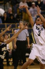 The Georgia Tech women's basketball team played Wake Forest.

Filename: IMG_1124.jpg
Aperture: f/2.8
Shutter Speed: 1/320
Body: Canon EOS DIGITAL REBEL
Lens: Canon EF 80-200mm f/2.8 L