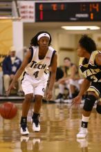 The Georgia Tech women's basketball team played Wake Forest.

Filename: IMG_1081.jpg
Aperture: f/2.8
Shutter Speed: 1/250
Body: Canon EOS DIGITAL REBEL
Lens: Canon EF 80-200mm f/2.8 L